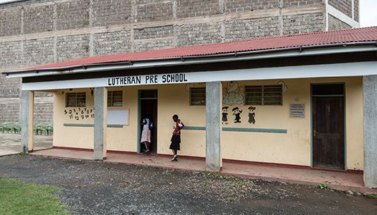 Lutherische Vorschule mit Kindern, Kenia