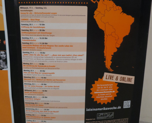 Das Programm der 47. Lateinamerikawoche (Foto: Manfred Beck)
