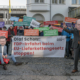 Protestaktion der Initiative Lieferkettengesetz beim FDP-Europaparteitag Ende Januar (Foto: Intiative Lieferkettengesetz)