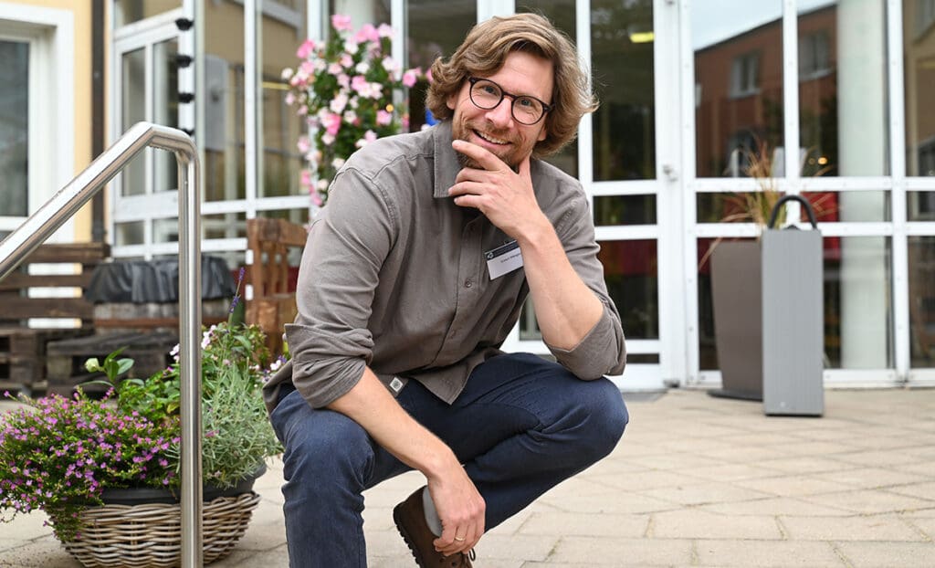 Frisch angekommen bei Mission EineWelt: Simon Wiesgickl, Leiter des Referats Bildung Global (Foto: Sara Zapp)